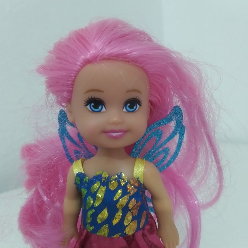 Pembe Saçlı Renkli Kanatlı Bebek - Görsel 4