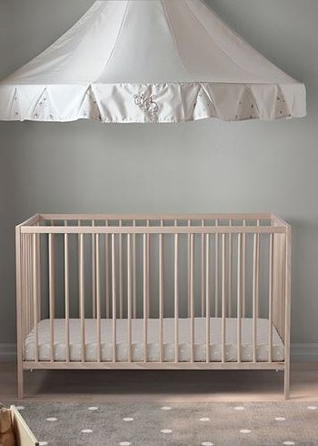 Bej Bebek Beşiği ve Sepeti - Görsel 2