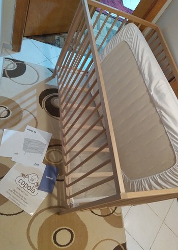 Bej Bebek Beşiği ve Sepeti - Görsel 8