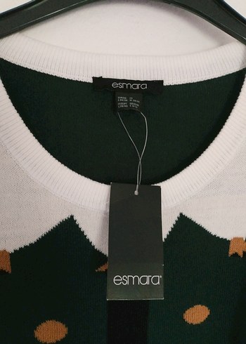 Nakışlı Yeşil Triko Midi Elbise - Görsel 4