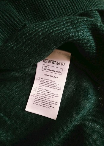 Nakışlı Yeşil Triko Midi Elbise - Görsel 8