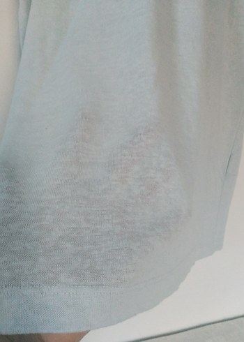 Erkek Mavi Kısa Kollu Denim Tişört - Görsel 5