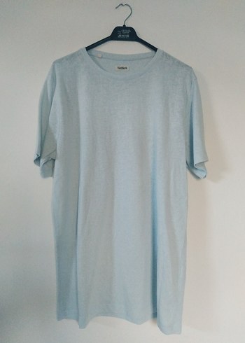 Erkek Mavi Kısa Kollu Denim Tişört - Görsel 4