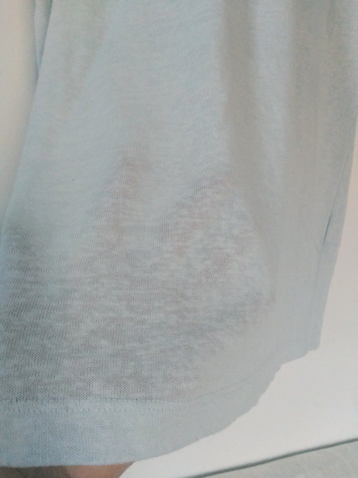 Erkek Mavi Kısa Kollu Denim Tişört - Görsel 5