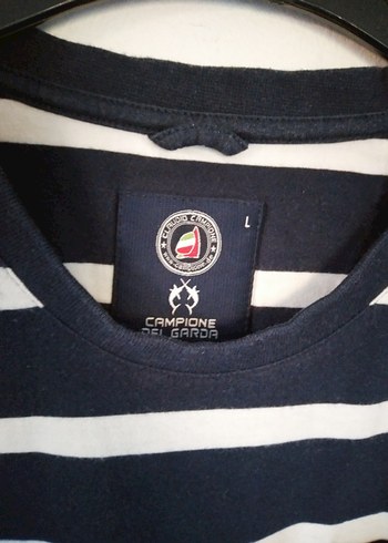 Erkek Siyah Beyaz Çizgili Oversize Tişört - Görsel 6