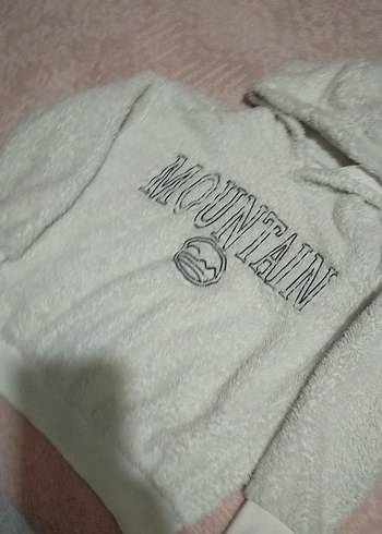 Kapüşonlu Beyaz erkek çocuk sweatshirt - Görsel 3