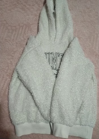 Kapüşonlu Beyaz erkek çocuk sweatshirt - Görsel 4