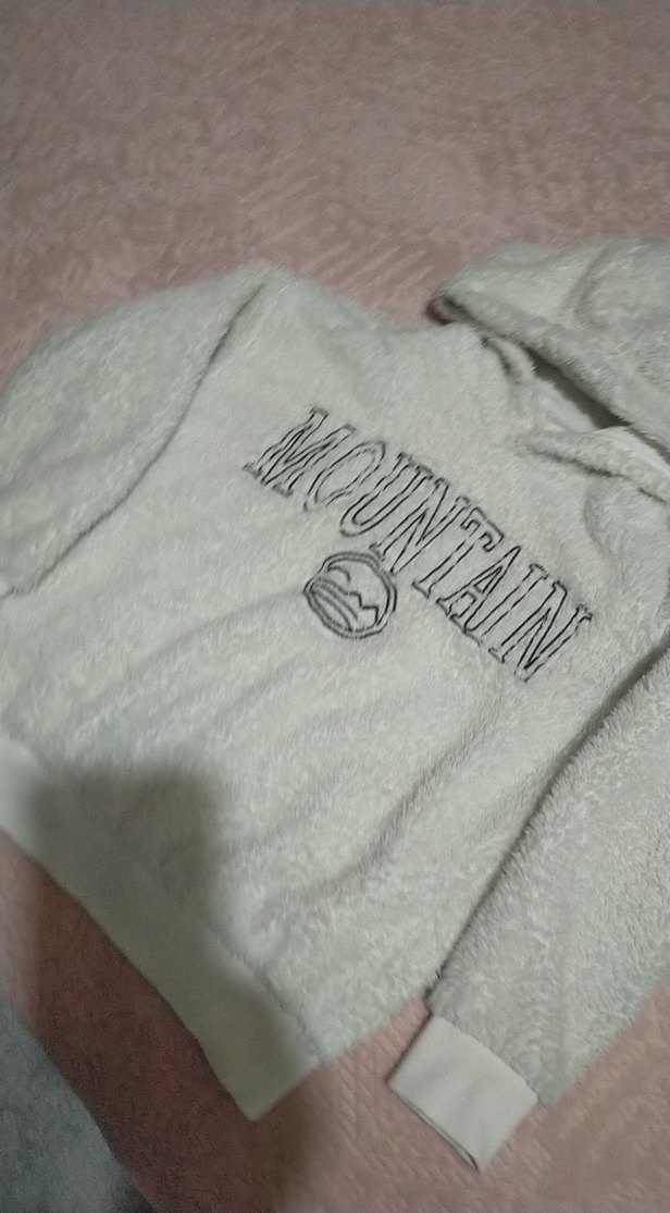 Kapüşonlu Beyaz erkek çocuk sweatshirt - Görsel 3