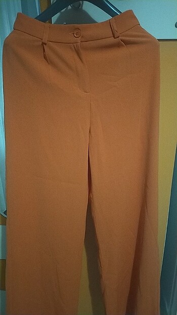 36 Beden turuncu Renk Harika bir bil paca pantolon baharlık 