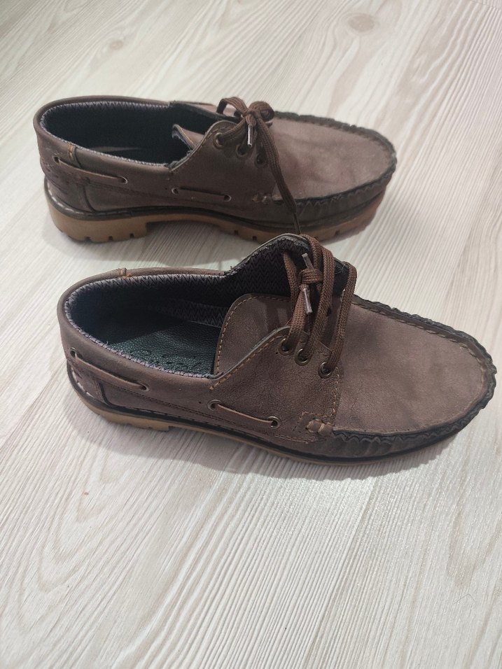 Erkek Çocuk Kahverengi Süet Ayakkabı - Görsel 3