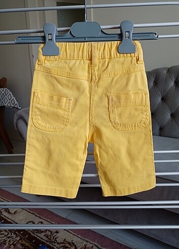 12-18 Ay Beden sarı Renk unisex kot şort