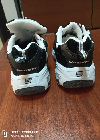 Beyaz Siyah Platform Topuklu Spor Ayakkabı - Görsel 3