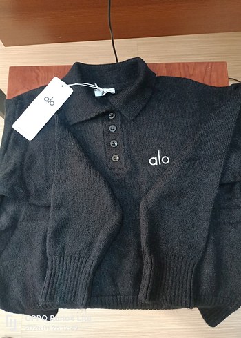 Kadın Siyah Örme Kazak. - Görsel 3