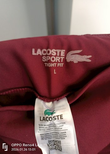 Lacoste Kadın Bordo Renk Tayt.Polarlı. - Görsel 2
