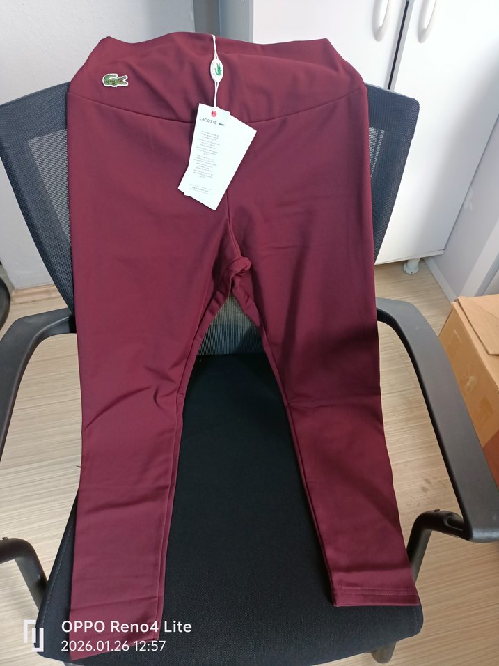 Lacoste Kadın Bordo Renk Tayt.Polarlı. - Görsel 3