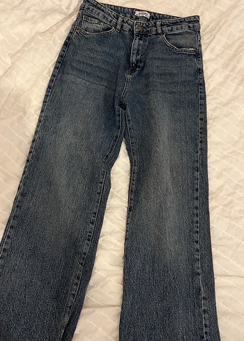 Addax Koyu Mavi Yuksek Bel Denim Jean