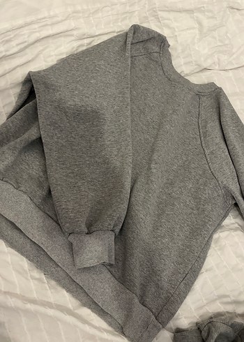 Trendyol & Milla Gri Melanj Rahat Sweatshirt