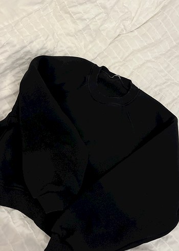 Diğer Siyah Bisiklet Yaka Sweatshirt
