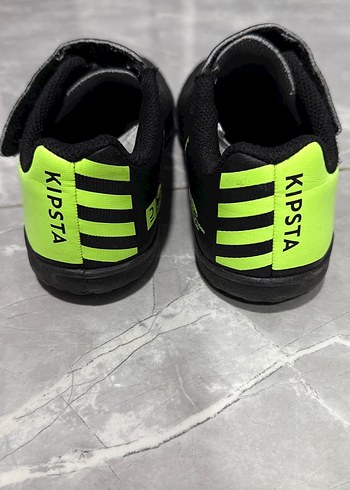 Kipsta decathlon Erkek Çocuk Siyah Yeşil halısaha Ayakkabısı - Görsel 4