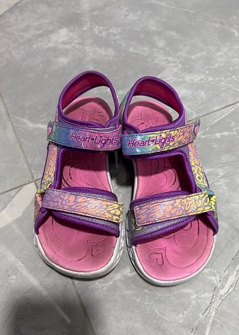 Skechers Renkli Işıklı Kız Sandalet - Görsel 3
