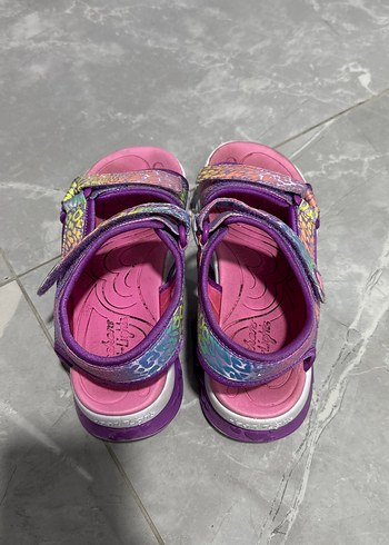 Skechers Renkli Işıklı Kız Sandalet - Görsel 2