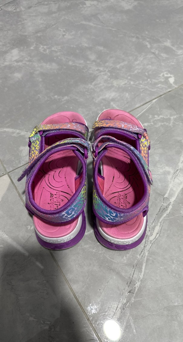 Skechers Renkli Işıklı Kız Sandalet - Görsel 2