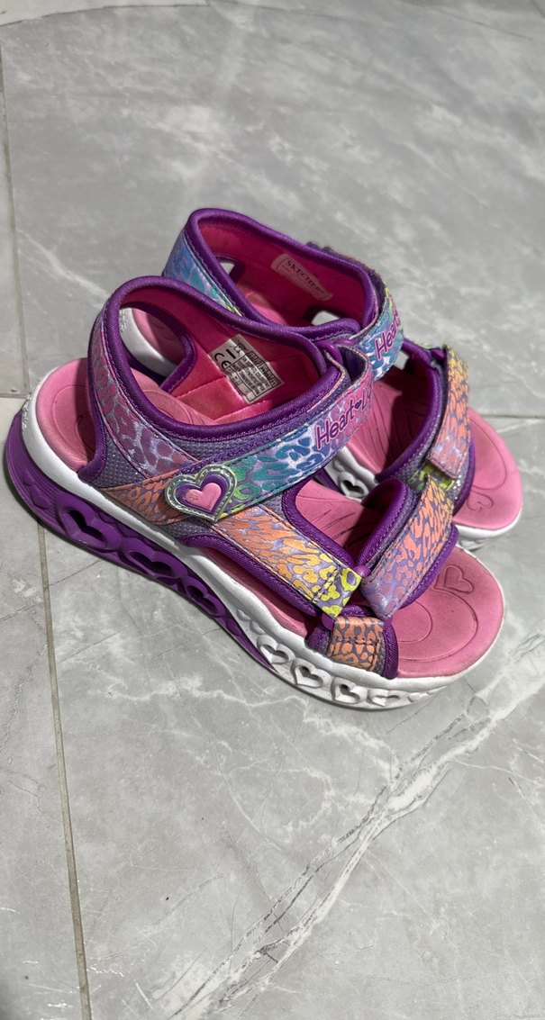 Skechers Renkli Işıklı Kız Sandalet - Görsel 4