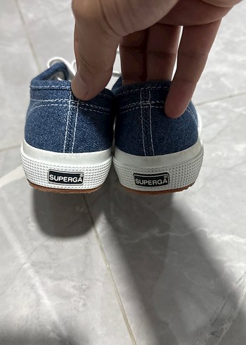 Superga lacivert Denim Unisex Sneakers - Görsel 4