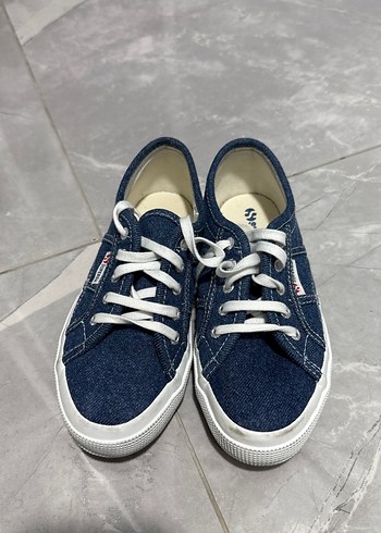 Superga lacivert Denim Unisex Sneakers - Görsel 2