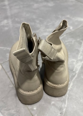 Zara Bej Deri Kız Çocuk Bot, Kalın Topuklu - Görsel 4