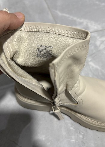 Zara Bej Deri Kız Çocuk Bot, Kalın Topuklu - Görsel 5