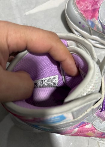 Skechers Kız Çocuk Renkli Bağcıklı ve Cırtcırtlı Bot - Görsel 6