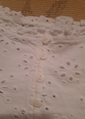 Dantel İşlemeli Beyaz Kısa Büstiyer - Görsel 4