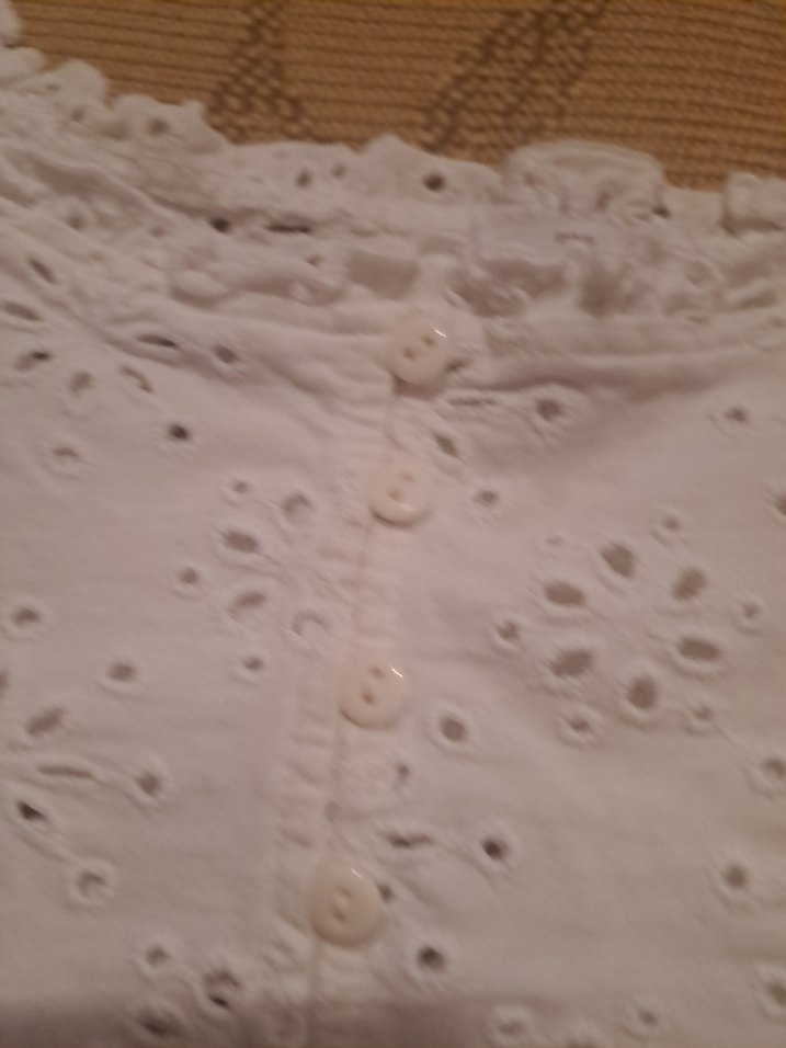 Dantel İşlemeli Beyaz Kısa Büstiyer - Görsel 4