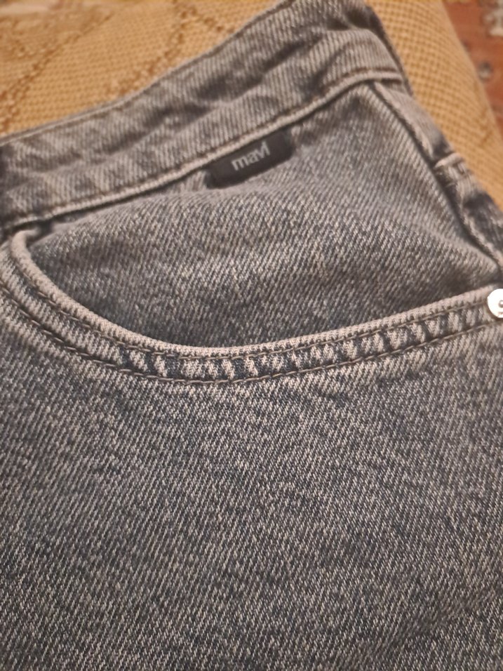 mavi Mini Denim Kadın Şort - Görsel 4