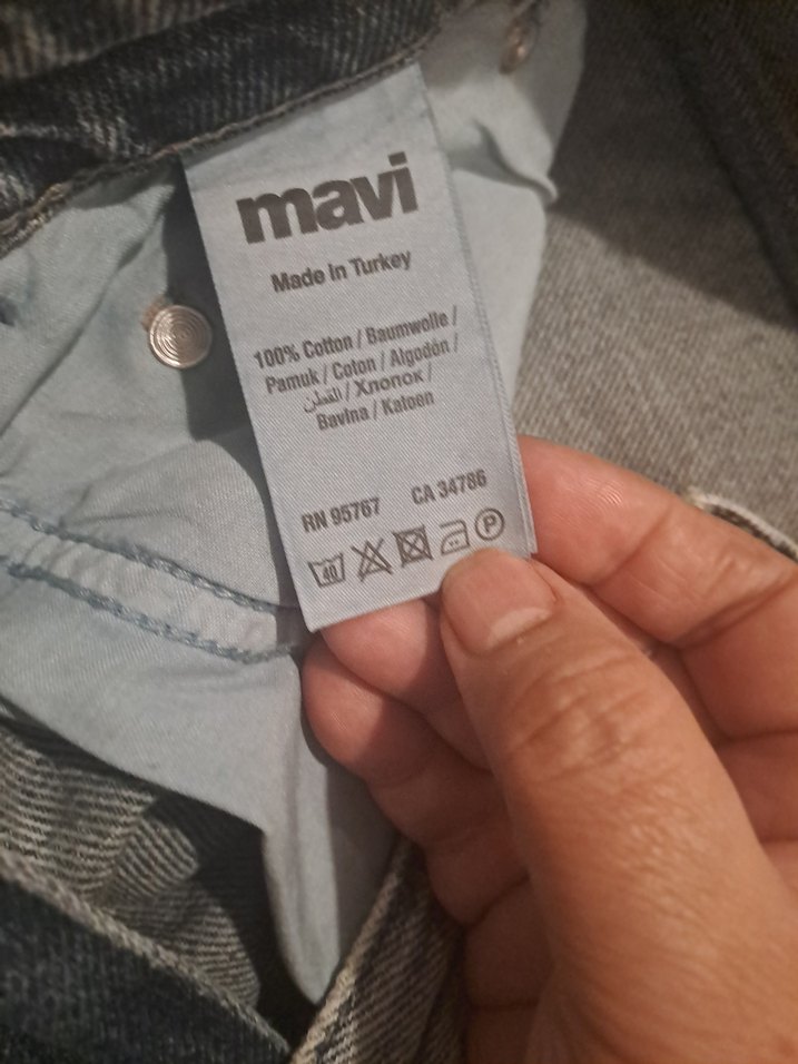 mavi Mini Denim Kadın Şort - Görsel 3