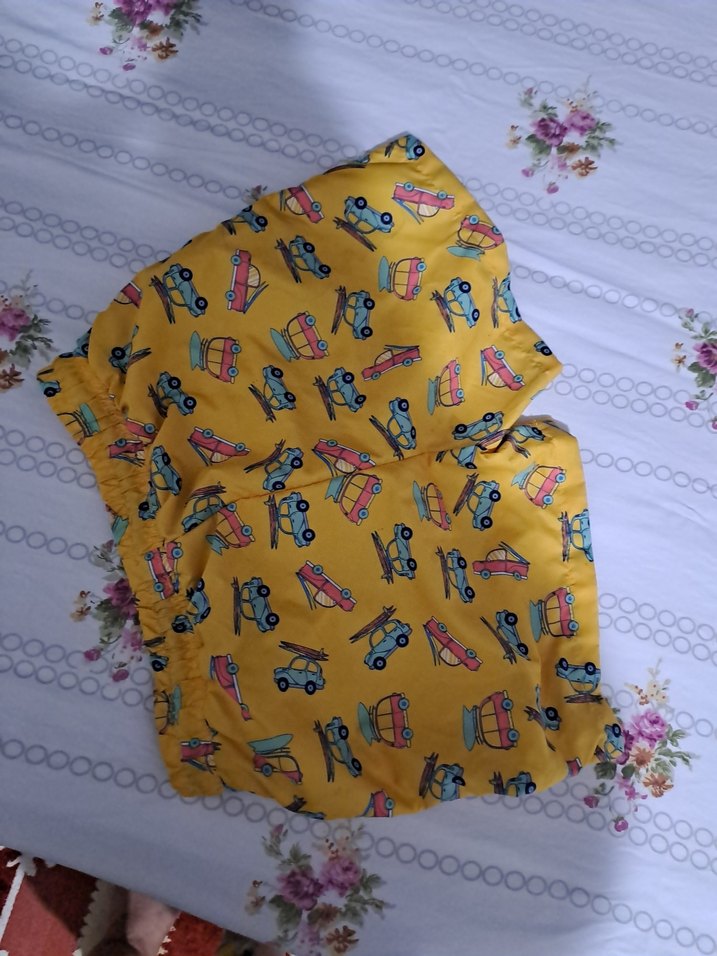 Sarı Mini Baskılı Erkek Deniz Şortu - Görsel 3