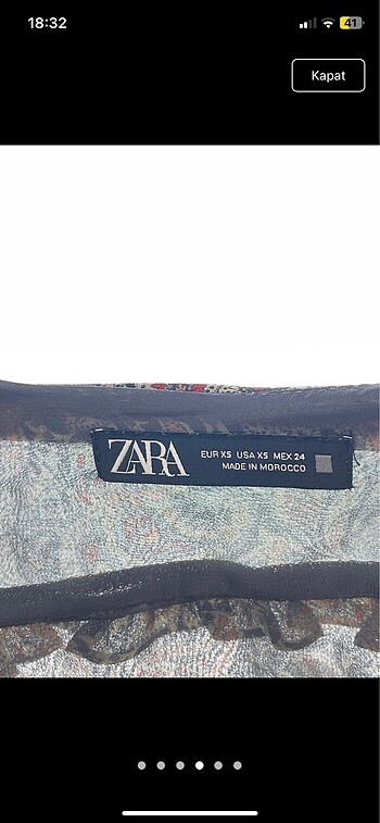xs Beden çeşitli Renk Zara elbise