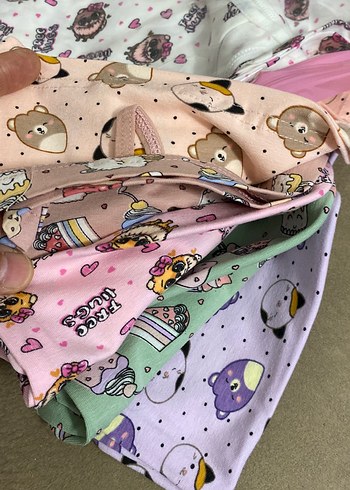 Kota Baskılı Pembe Çocuk Atlet - Görsel 3