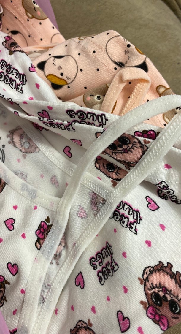 Kota Baskılı Pembe Çocuk Atlet - Görsel 4