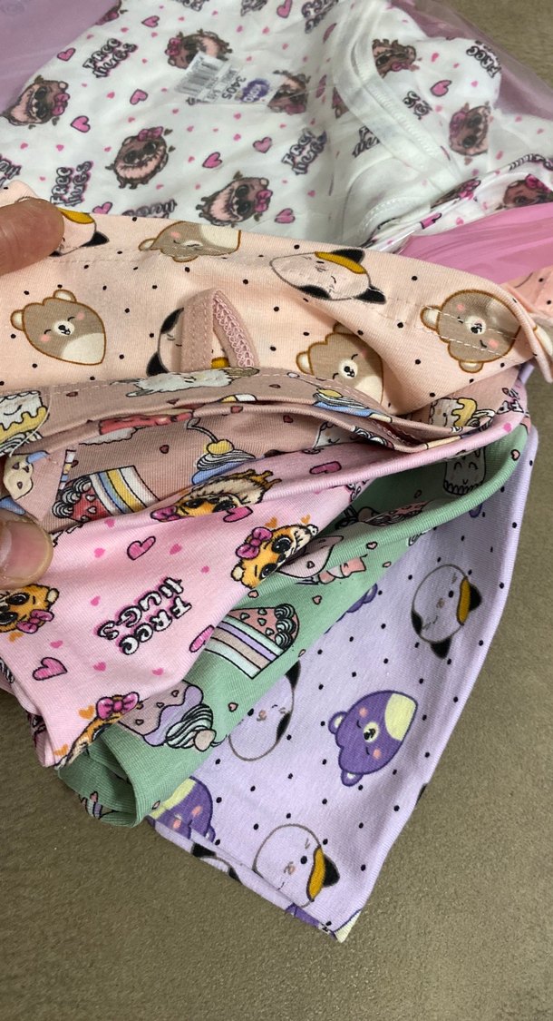 Kota Baskılı Pembe Çocuk Atlet - Görsel 3