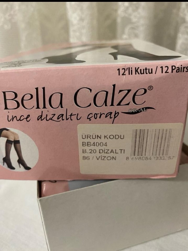 Bella Calze İnce Dizaltı Çorap 20 Denye - Görsel 4