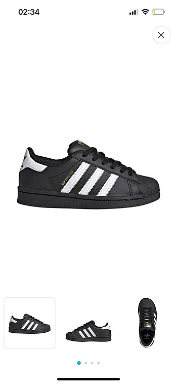 Adidas süperstar 33 numara
