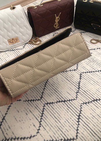 Zincir Detaylı Kahverengi Yılan Derisi Desenli Kadın Çanta - Görsel 6