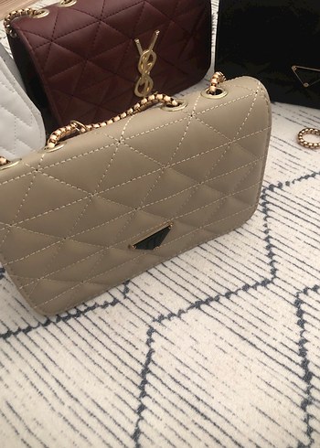 Zincir Detaylı Kahverengi Yılan Derisi Desenli Kadın Çanta - Görsel 5