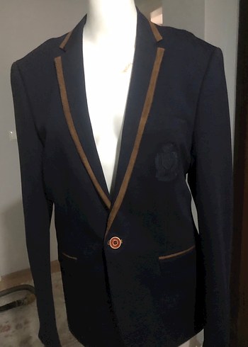 Düğmeli Siyah Erkek Ceket - Görsel 4