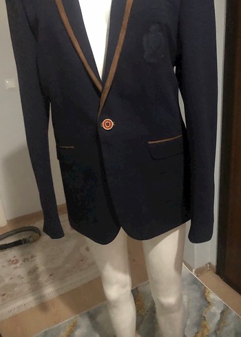 Düğmeli Siyah Erkek Ceket - Görsel 5