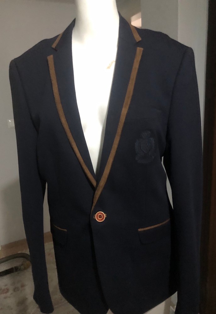 Düğmeli Siyah Erkek Ceket - Görsel 4