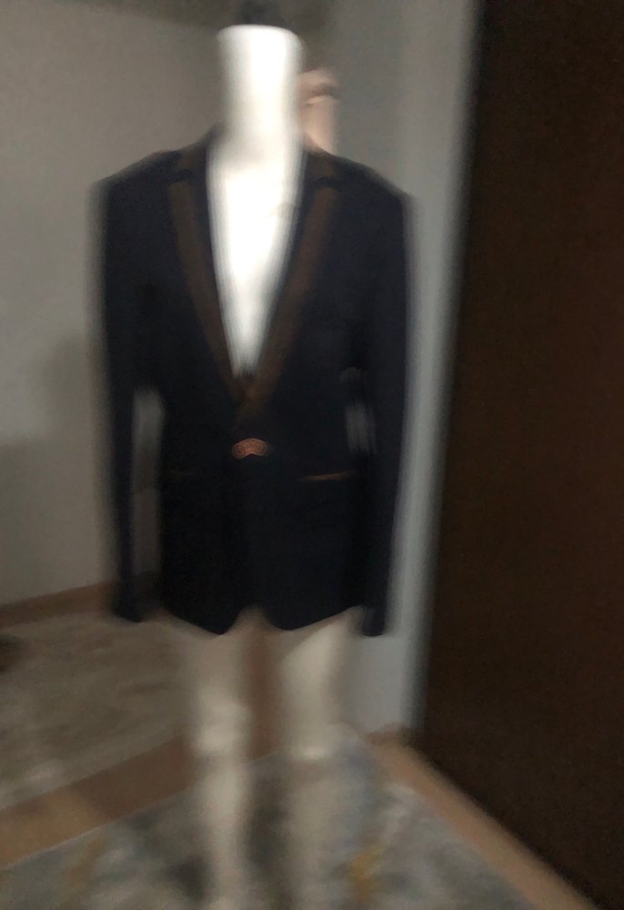 Düğmeli Siyah Erkek Ceket - Görsel 3