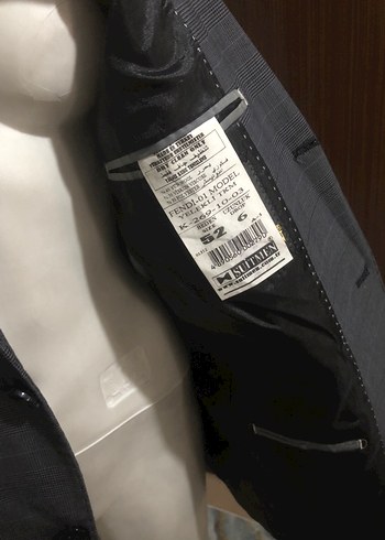 Gri Erkek Ceket, Düğmeli, Ofis Tarzı - Görsel 5